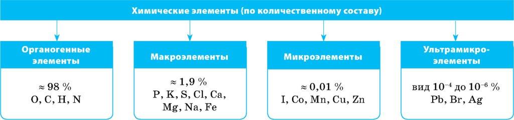 Химические элементы (по количественному составу)