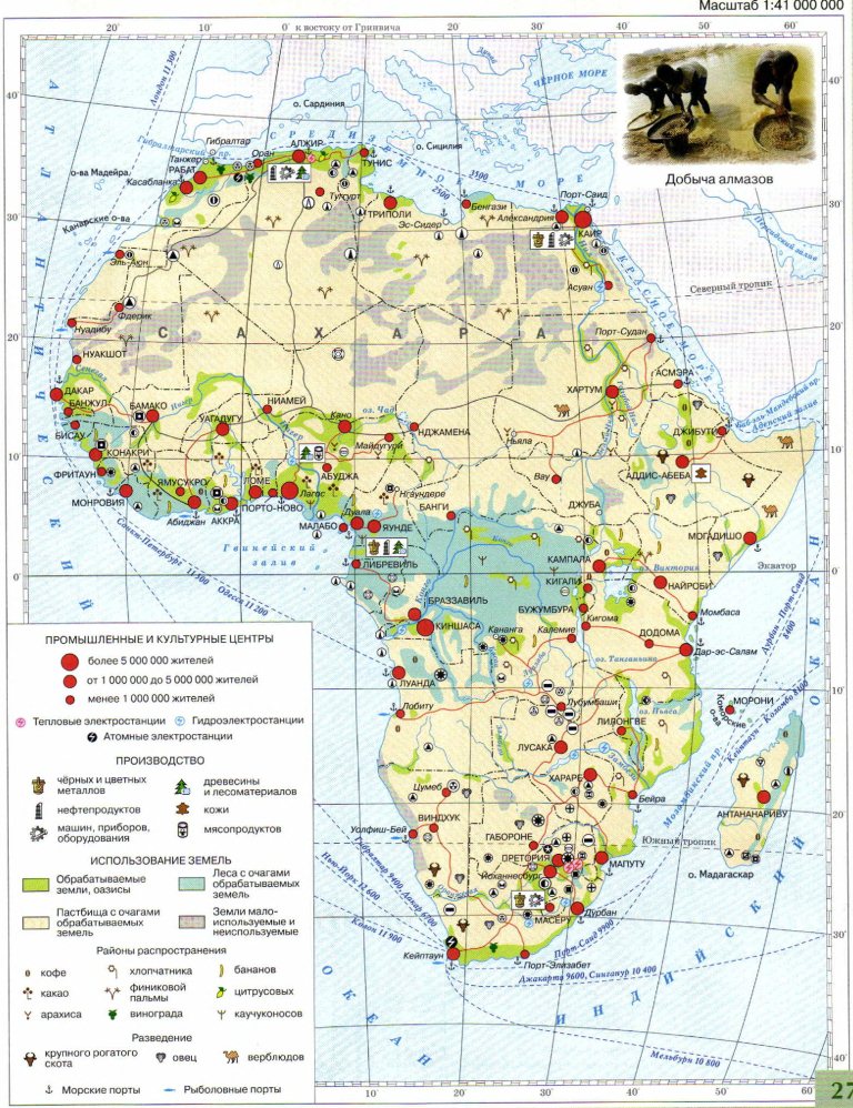 Африка. Население и хозяйство